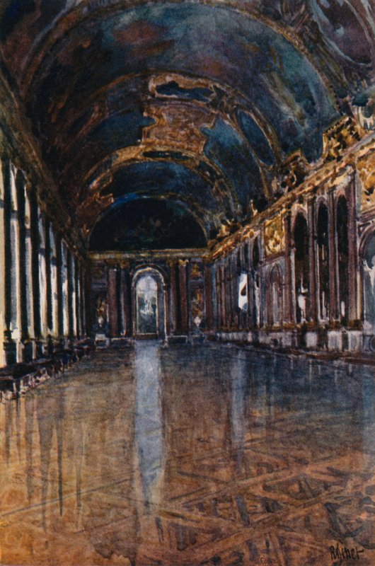 Wielka Galeria, czyli Galerie des Glaces, Wersal autorstwa Rene Binet