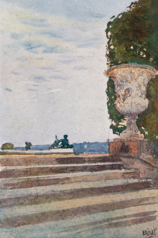 Schody Latony, Wersal autorstwa Rene Binet