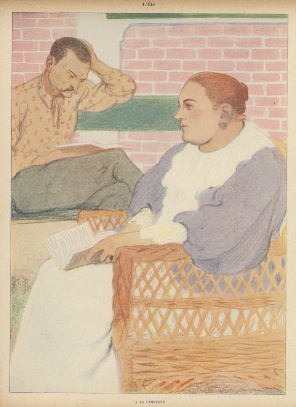Lato: na wsi (kolor lito) autorstwa Rene George Hermann Paul