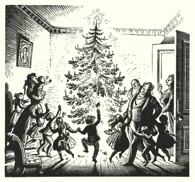 Hans Christian Andersen: Jodła (lito) autorstwa Rex (after) Whistler