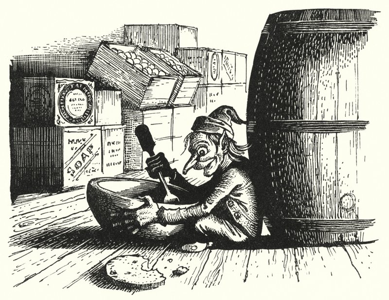 Hans Christian Andersen: Goblin i handlarz (lito) autorstwa Rex (after) Whistler