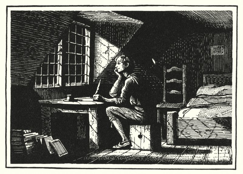 Hans Christian Andersen: Goblin i handlarz (lito) autorstwa Rex (after) Whistler
