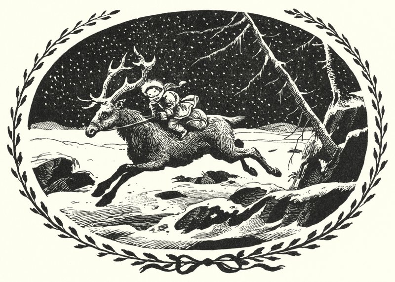 Hans Christian Andersen: Królowa Śniegu (lito) autorstwa Rex (after) Whistler