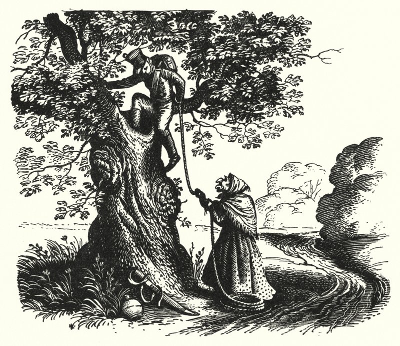 Hans Christian Andersen: Tinder-Box (lito) autorstwa Rex (after) Whistler