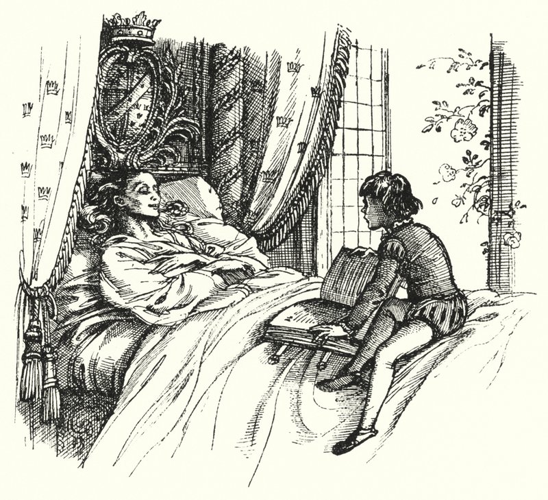 Hans Christian Andersen: Najpiękniejsza róża świata (lito) autorstwa Rex (after) Whistler