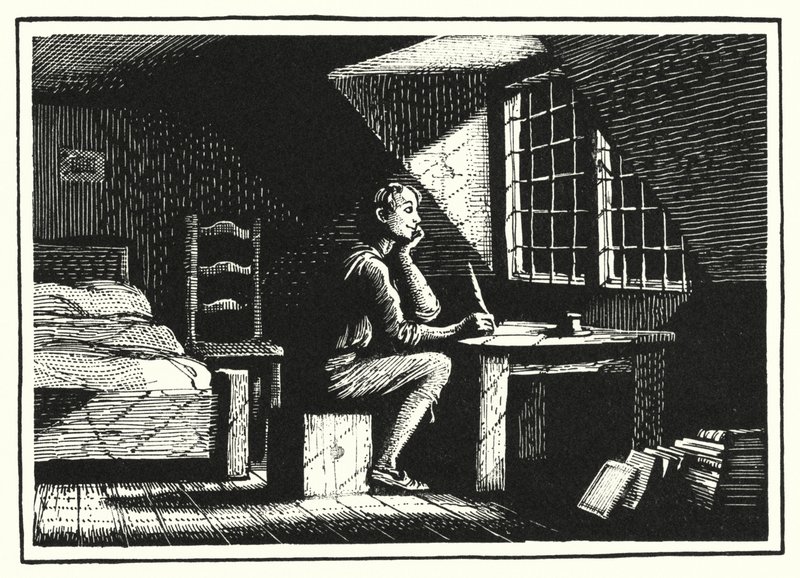 Hans Christian Andersen: Co zobaczył księżyc (lito) autorstwa Rex (after) Whistler