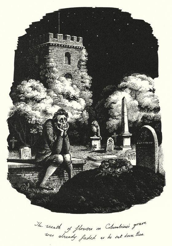 Hans Christian Andersen: Co zobaczył księżyc (lito) autorstwa Rex (after) Whistler