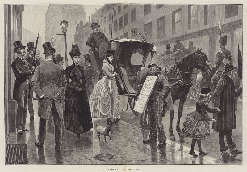 Prysznic na Piccadilly autorstwa Richard Caton Woodville junior