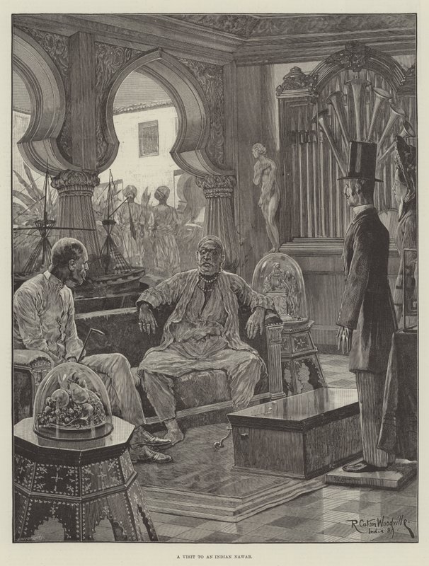 Wizyta w indyjskim Nawab autorstwa Richard Caton Woodville junior