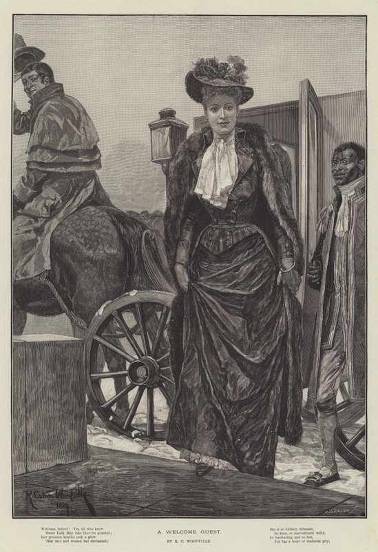 Powitalny gość autorstwa Richard Caton Woodville junior