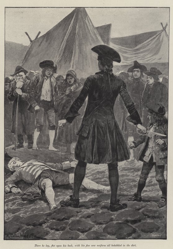 Ilustracja do pułkownika Imperium — Emily Lawless autorstwa Richard Caton Woodville junior