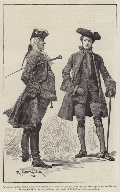 Ilustracja do książki "Pułkownik Imperium", autorstwa Emily Lawless. autorstwa Richard Caton Woodville junior