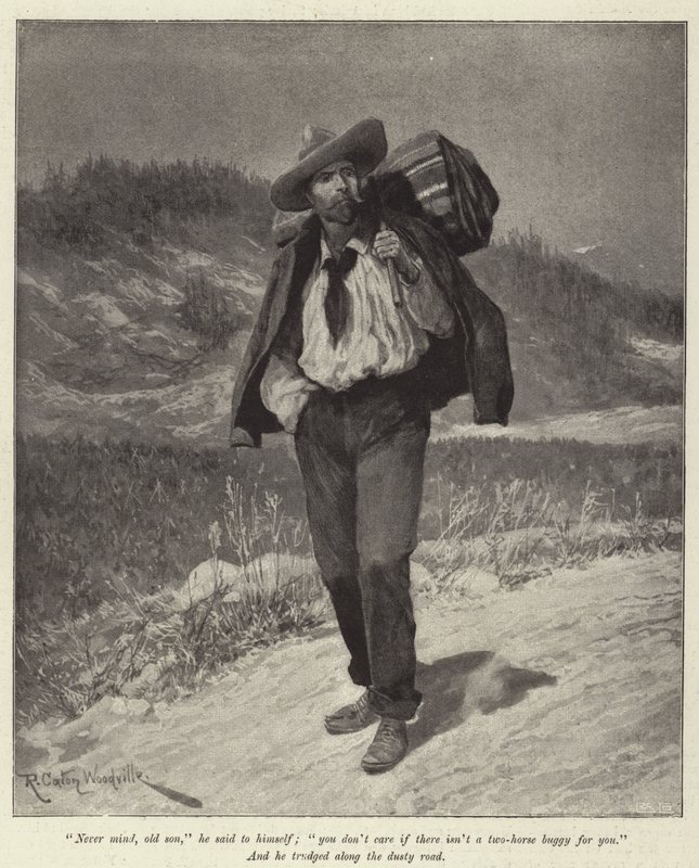 Ilustracja do Odwagi Pauline Camacho, Morley Roberts autorstwa Richard Caton Woodville junior
