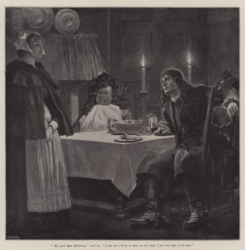 Ilustracja do The Great North Road, Robert Louis Stevenson autorstwa Richard Caton Woodville junior