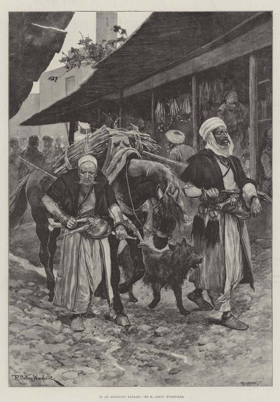 Na albańskim bazarze autorstwa Richard Caton Woodville junior