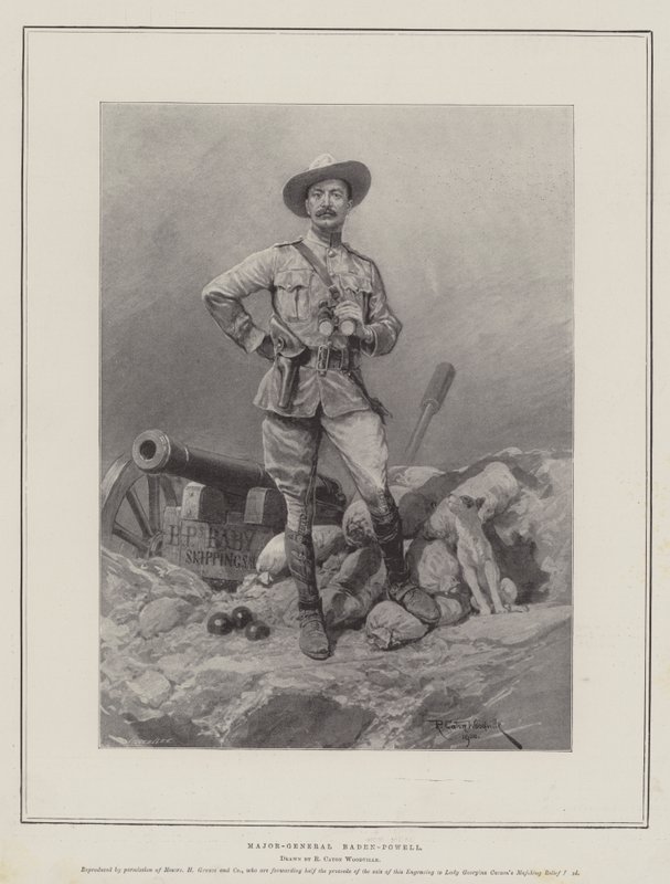 Generał dywizji Baden-Powell autorstwa Richard Caton Woodville junior