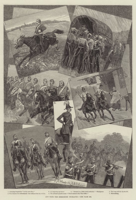 Z Berkshire Yeomanry autorstwa Richard Caton Woodville junior