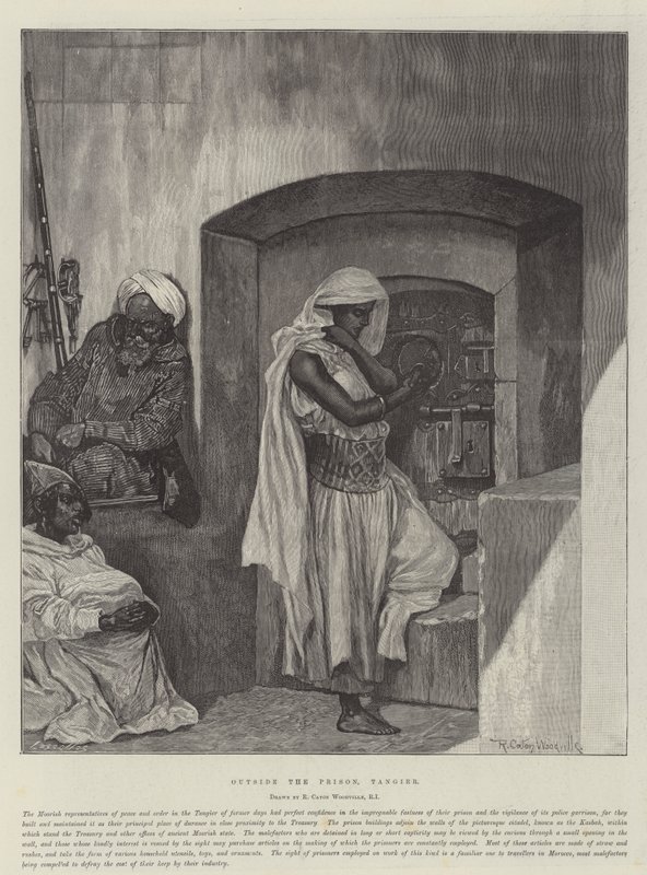 Poza więzieniem, Tangier autorstwa Richard Caton Woodville junior
