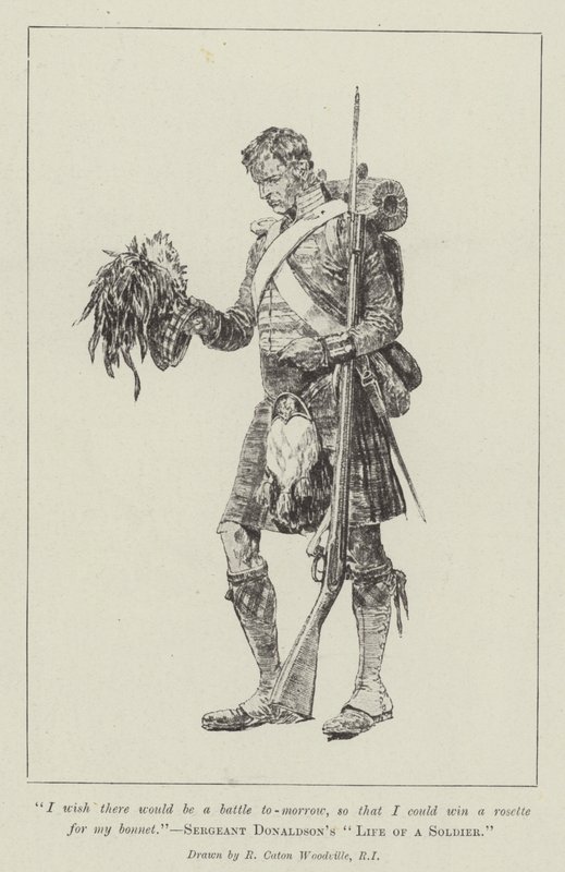 Życie żołnierza sierżanta Donaldsona autorstwa Richard Caton Woodville junior