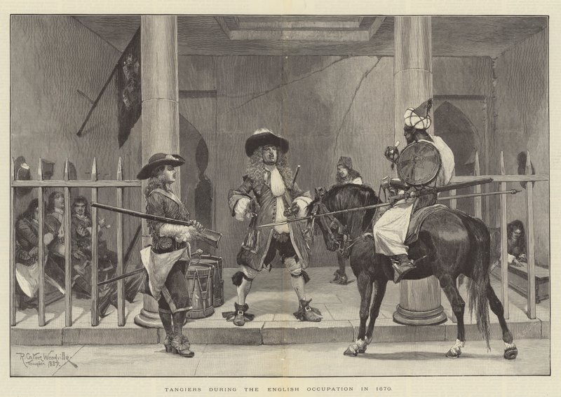Tanger podczas okupacji angielskiej w 1670 r. autorstwa Richard Caton Woodville junior