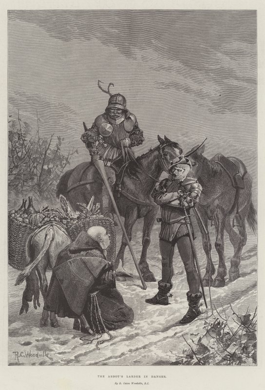 Spiżarnia Opata w niebezpieczeństwie autorstwa Richard Caton Woodville junior