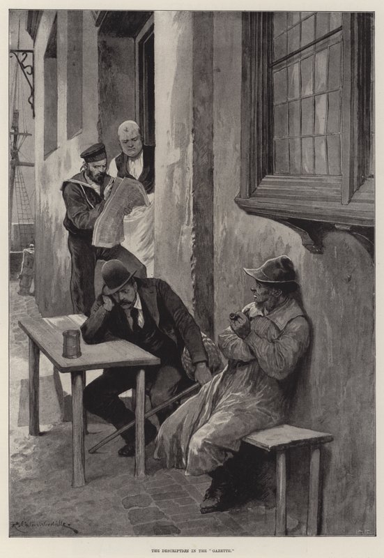 Opis w gazecie autorstwa Richard Caton Woodville junior