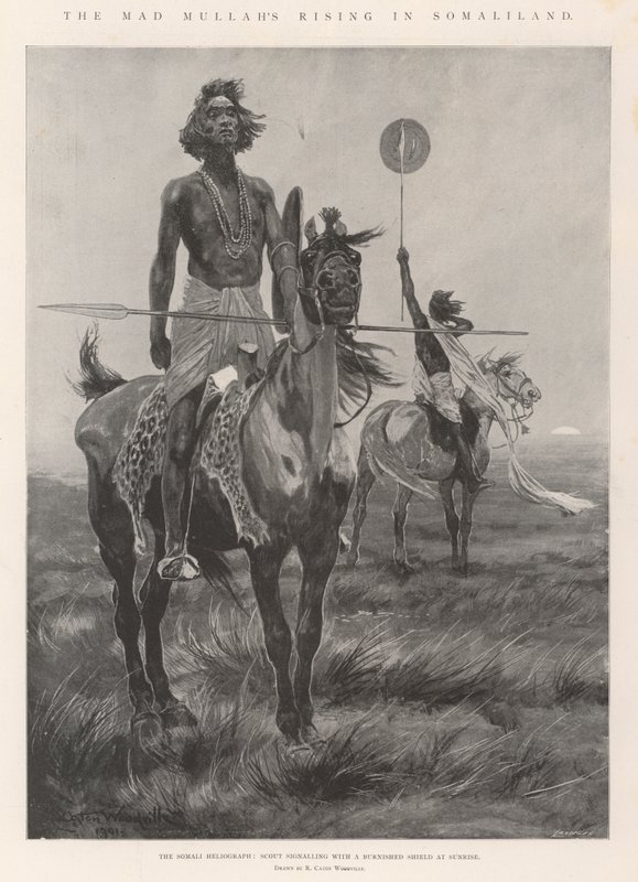 Powstanie szalonego mułły w Somalilandzie autorstwa Richard Caton Woodville junior