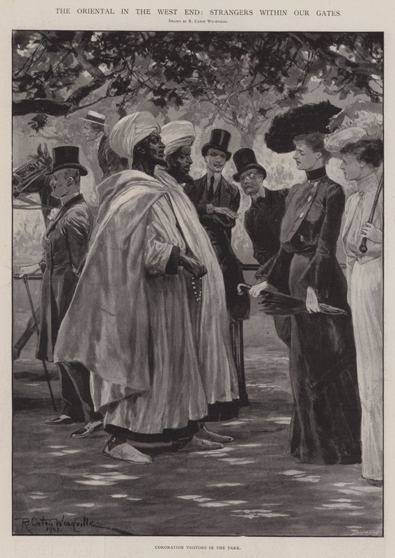 The Oriental in the West End, Strangers within Our Gates autorstwa Richard Caton Woodville junior
