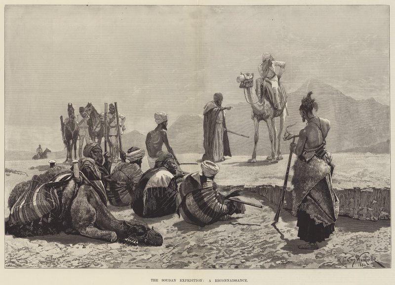 Wyprawa na Soudan, rekonesans autorstwa Richard Caton Woodville junior