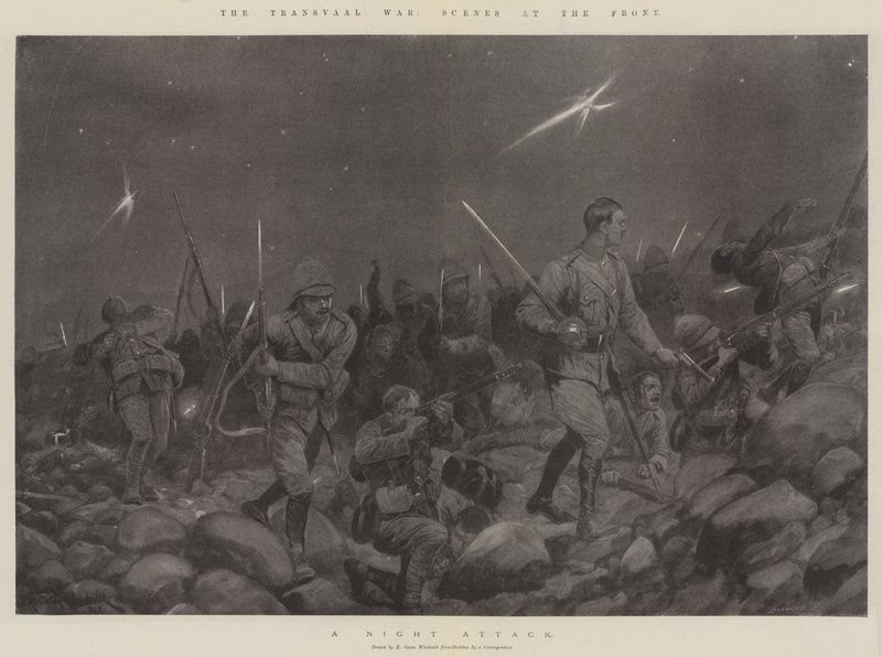 Wojna Transwalu, sceny na froncie autorstwa Richard Caton Woodville junior