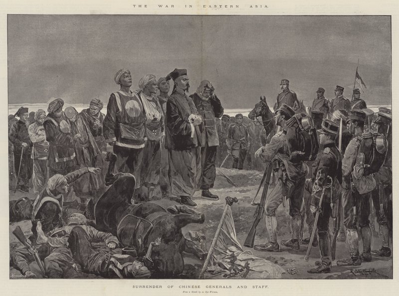 Wojna w Azji Wschodniej autorstwa Richard Caton Woodville junior