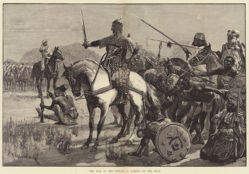 Wojna w Soudanie, pietruszka na drodze autorstwa Richard Caton Woodville junior
