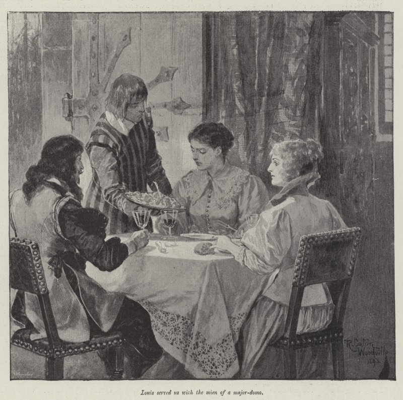 Pod czerwoną szatą — Stanley J Weyman autorstwa Richard Caton Woodville junior