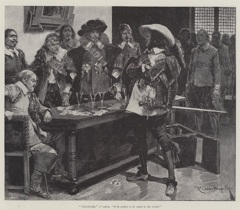 Pod czerwoną szatą — Stanley J Weyman autorstwa Richard Caton Woodville junior