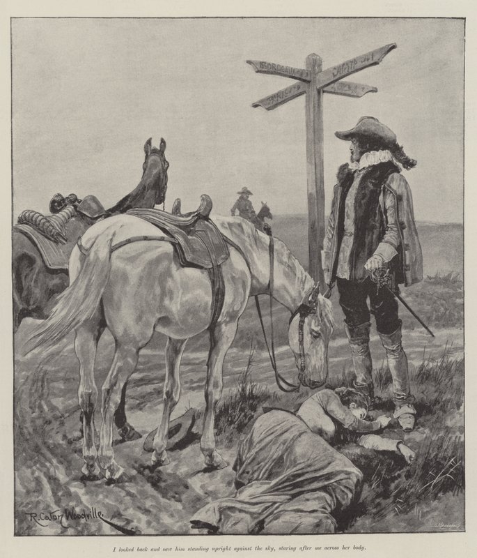 Pod czerwoną szatą — Stanley J Weyman autorstwa Richard Caton Woodville junior
