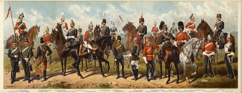 Nasza kawaleria brytyjska, 1890 autorstwa Richard Simkin