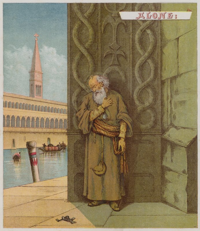 Ilustracja do kupca weneckiego (chromolitho) autorstwa Richard Andre