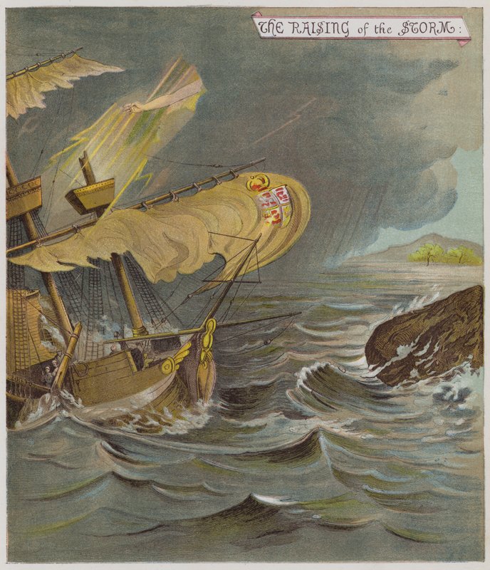 Ilustracja do Burzy (chromolitho) autorstwa Richard Andre