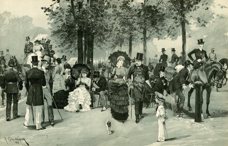 W rzędzie, Hyde Park autorstwa Richard Caton Woodville