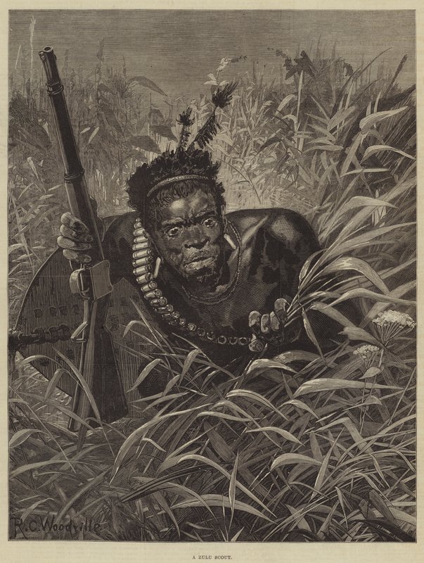 Zuluski zwiadowca autorstwa Richard Caton Woodville junior