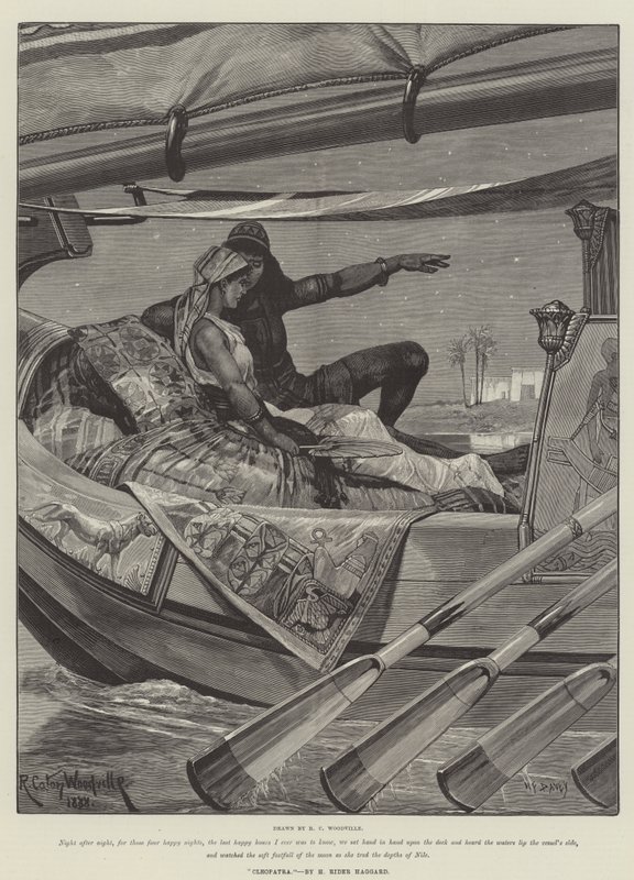 Kleopatra — H Rider Haggard autorstwa Richard Caton Woodville junior