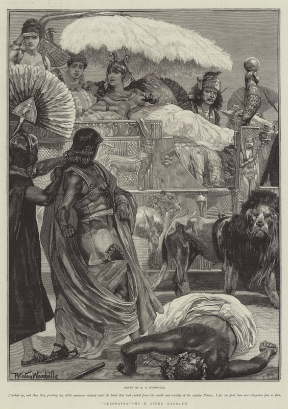 Kleopatra — H Rider Haggard autorstwa Richard Caton Woodville junior