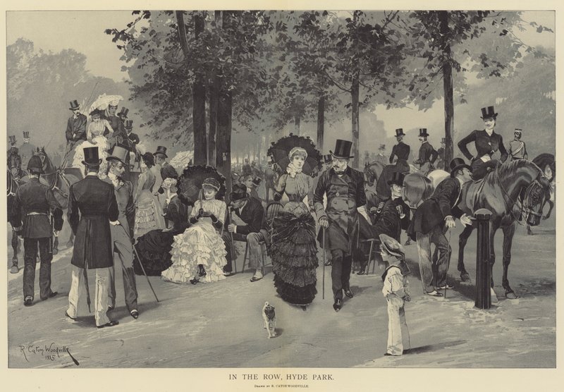 W rzędzie, Hyde Park autorstwa Richard Caton Woodville junior