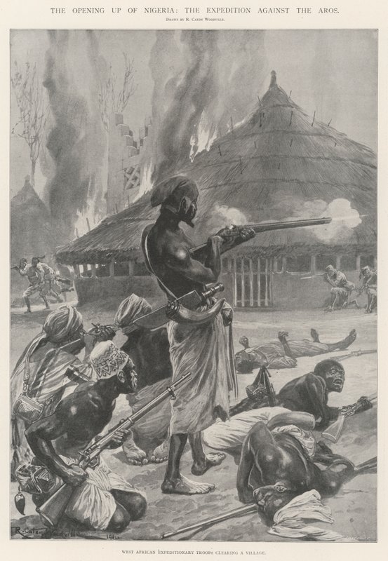 Otwarcie Nigerii, wyprawa przeciwko Aros autorstwa Richard Caton Woodville junior