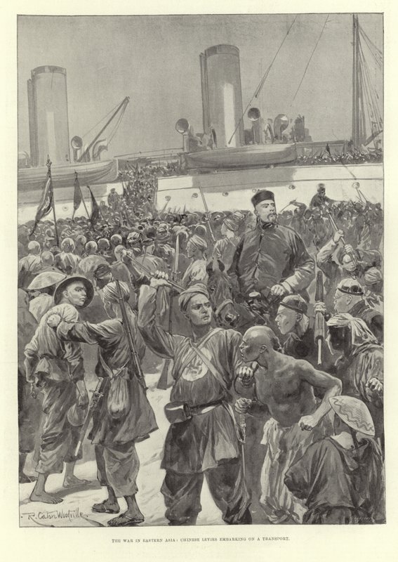 Wojna w Azji Wschodniej autorstwa Richard Caton Woodville junior