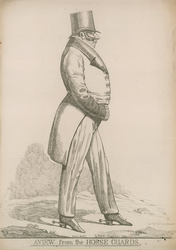 Sir Robert Bolton; Widok z Gwardii Konnej autorstwa Richard Dighton