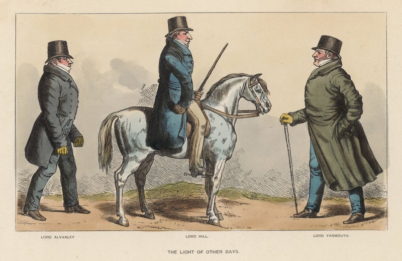 Światło innych dni, z udziałem Lorda Alvanleya, Lorda Hilla i Lorda Yarmouth autorstwa Richard Dighton