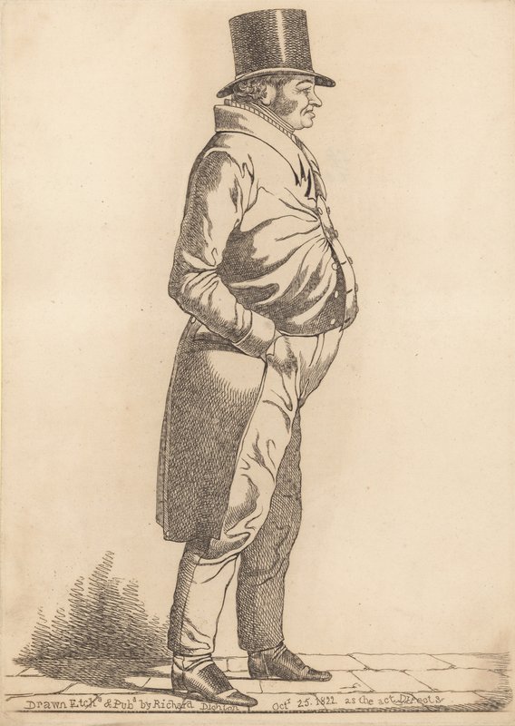 Niezidentyfikowany dżentelmen autorstwa Richard Dighton