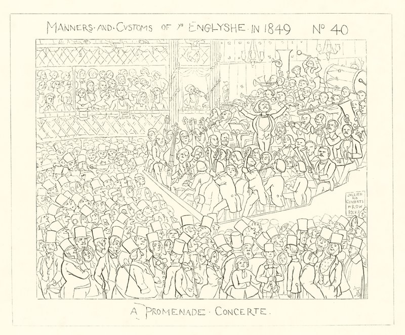 1849, Koncert promenadowy autorstwa Richard Doyle
