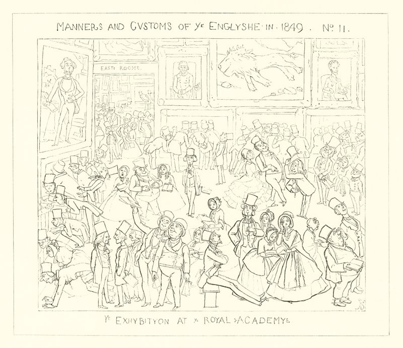 1849, Wystawa w Akademii Królewskiej autorstwa Richard Doyle